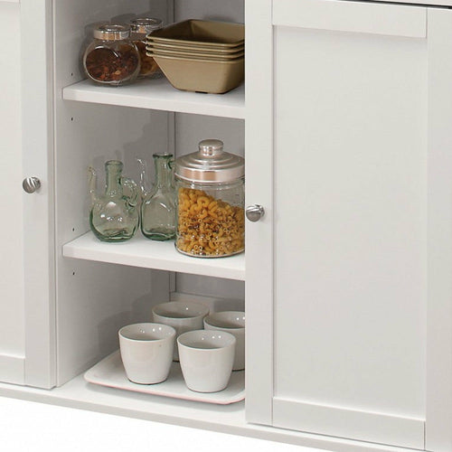 47inches X 18inches X 34inches Stainless Steel And White Kitchen